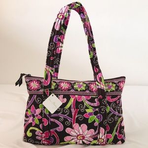 VERA BRADLEY BETSY BAG IN PURPLE PUNCH